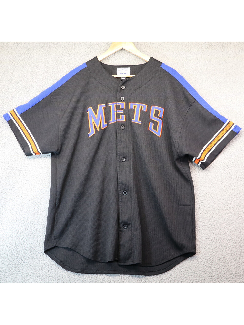 vtg Starter Men New York Mets Baseball Jersey Made Macau 2XL